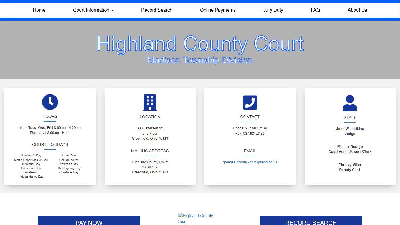 Highland County Court